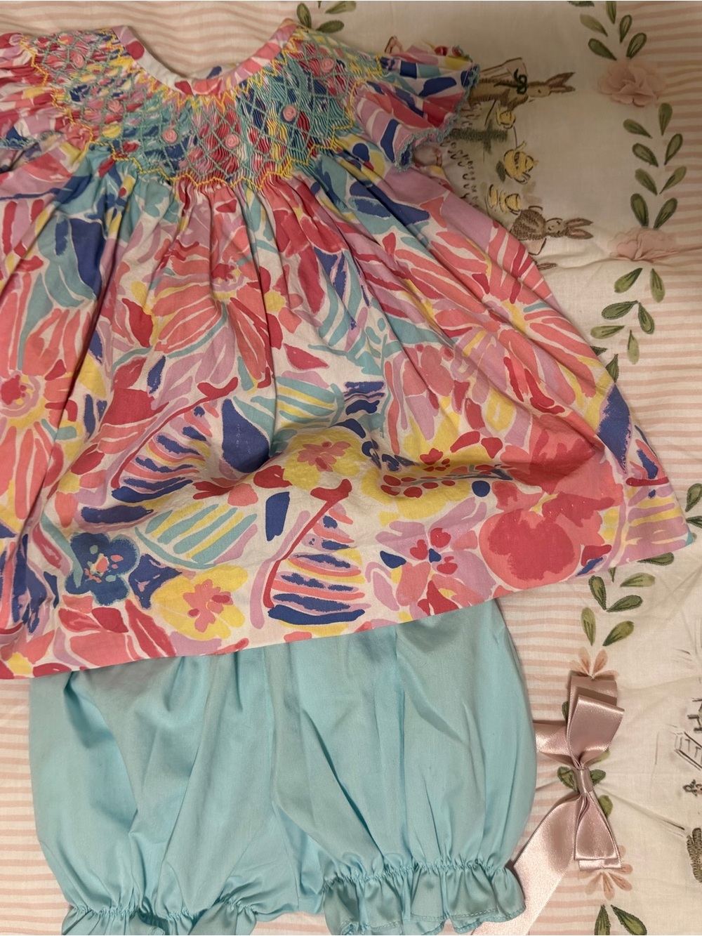 Smocked Stitchy Fish